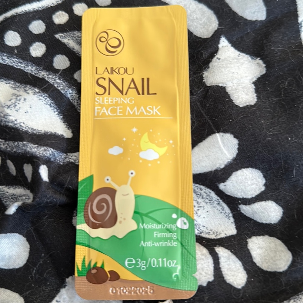 Snail face masks